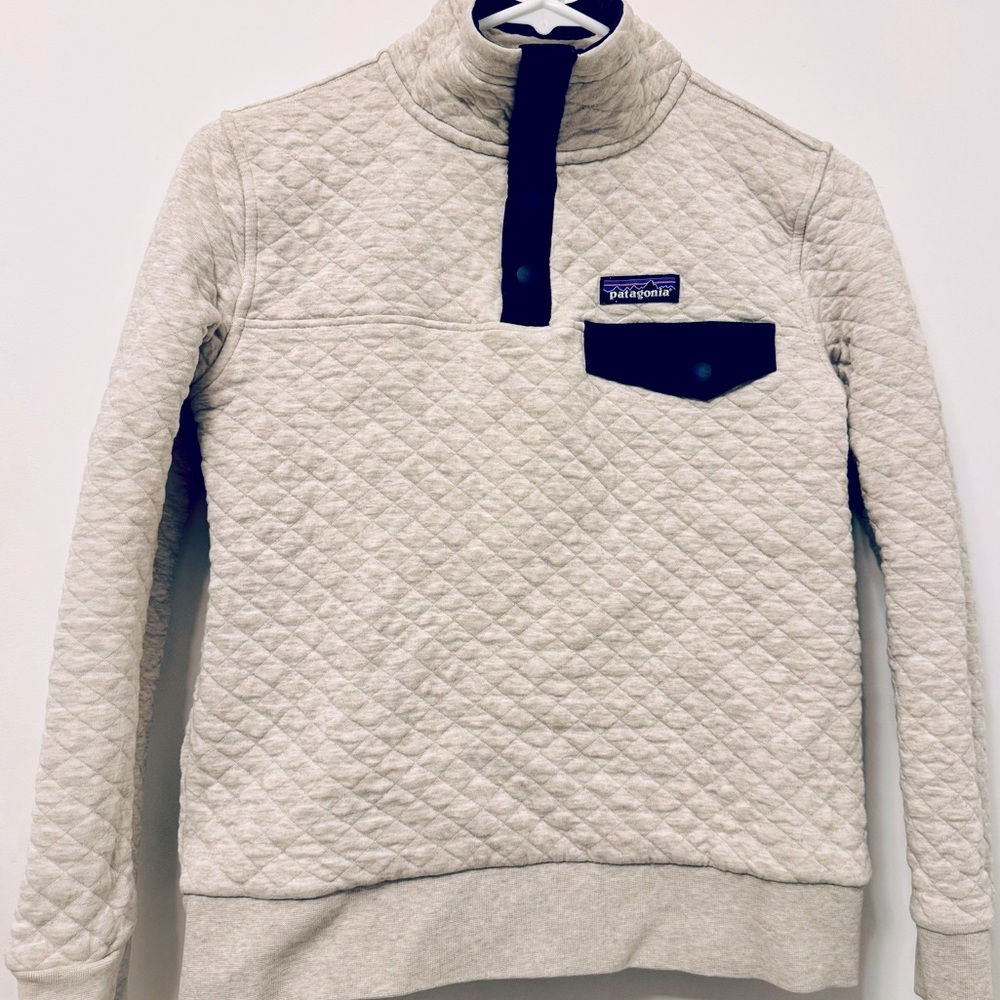 Patagonia Organic Cotton Quilt Snap-T Pullover - Women's- Birch White XS